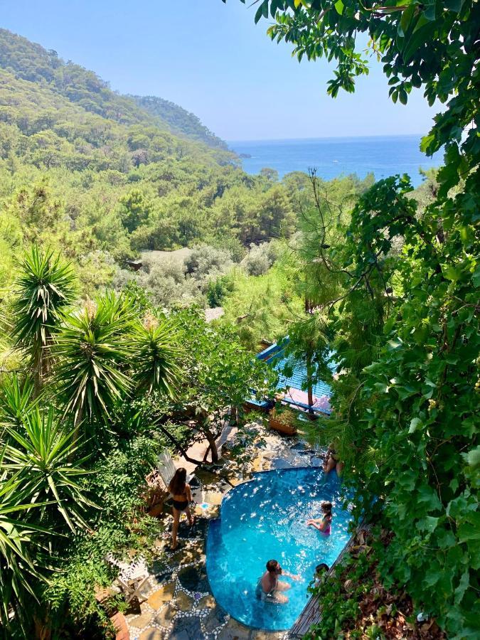 Bamboo Bungalow With Sea View In Kabak Bay, Oeluedeniz フェティエ エクステリア 写真